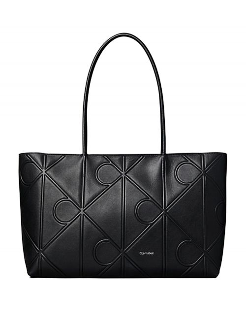 EMBOSSED AOP LEATHER TOTE