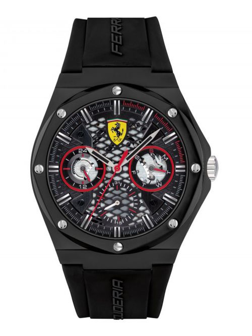 שעון יד לגבר מבית FERRARI עם רצועת סיליקון  דגם 0830785