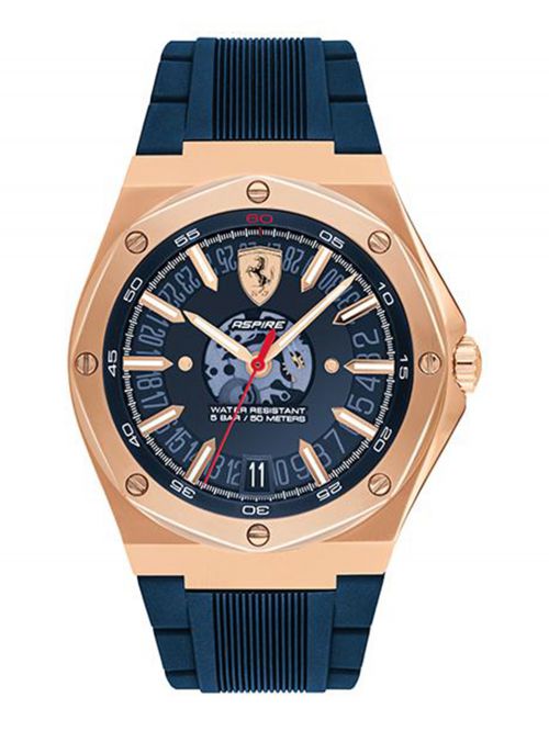 שעון יד לגבר מבית FERRARI עם רצועת סיליקון  דגם 0830843