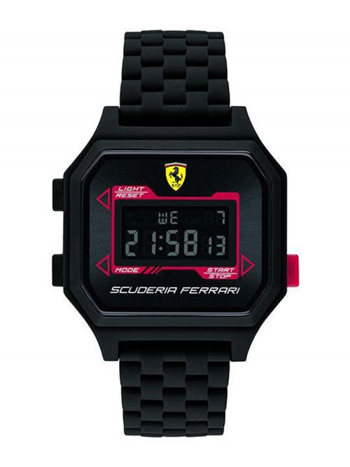 שעון יד דיגיטלי מבית FERRARI עם רצועת סיליקון דגם 830745
