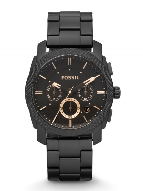 שעון יד FOSSIL לגבר עם רצועת מתכת קולקציית MACHINE דגם FS4682IE