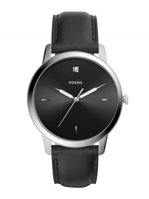 שעון יד FOSSIL לגבר עם רצועת עור קולקציית MINIMALIST דגם FS5497