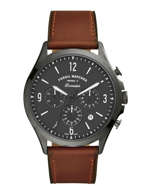 שעון יד FOSSIL לגבר עם רצועת עור דגם FS5815