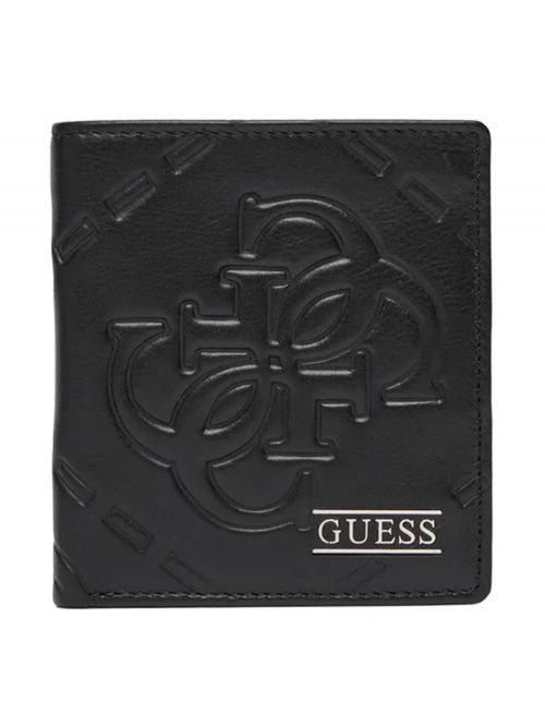 ארנק כרטיסי אשראי דמוי עור מבית Guess דגם G-SMBOMGLEA18-BLA