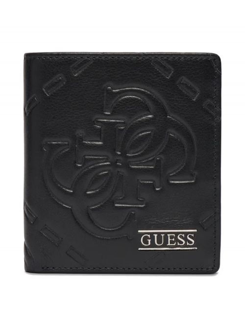 ארנק כרטיסי אשראי דמוי עור מבית Guess דגם G-SMBOMGLEA22-BLA