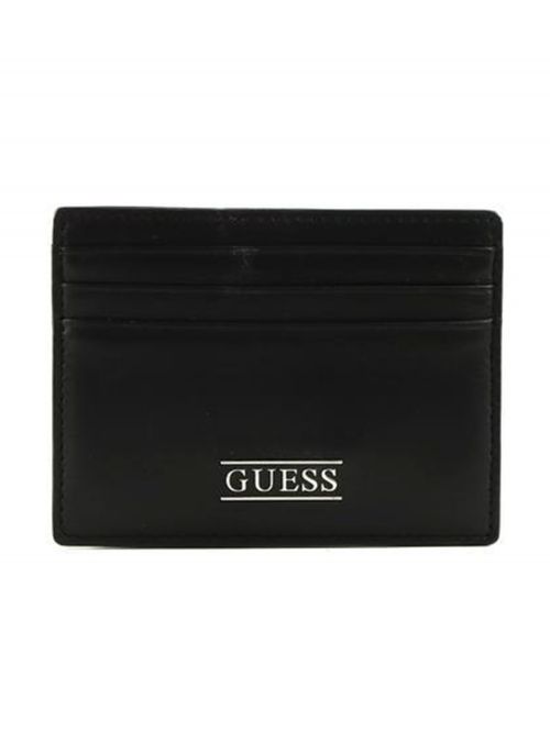 ארנק כרטיסי אשראי דמוי עור מבית Guess דגם G-SMNEBRLEA25-BLA