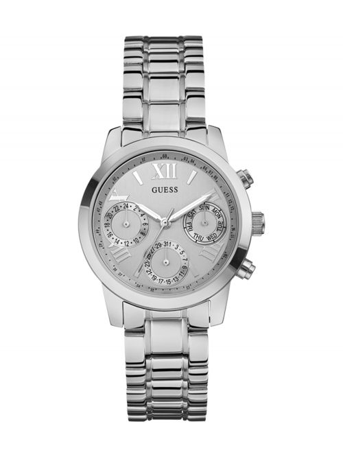 שעון יד GUESS לאישה עם רצועת מתכת קולקציית MINI SUNRISE דגם W0448L1