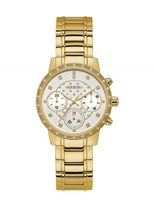 שעון יד GUESS לאישה קולקציית SUNNY עם רצועת מתכת דגם W1022L2