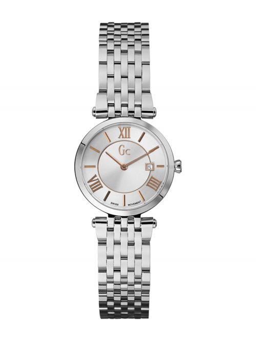 שעון יד GC שוויצרי לאישה עם רצועת מתכת קולקציית SlimClass דגם X57001L1S