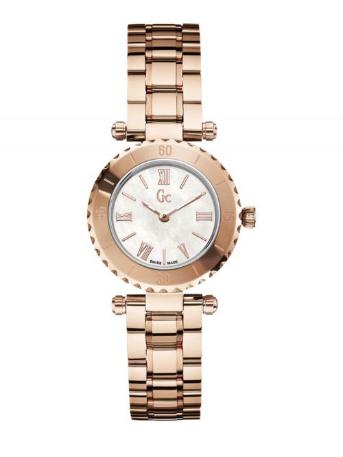 שעון יד לנשים GC עם רצועות מתכת בצבע רוז גולד דגם X70020L1S