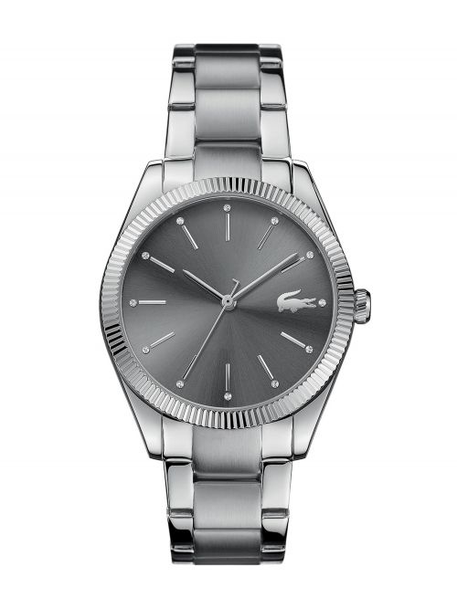 שעון יד LACOSTE לאישה עם רצועת מתכת דגם 2001081