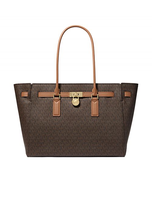 HAMILTON MODERNE LG TOTE BRN/ACORN