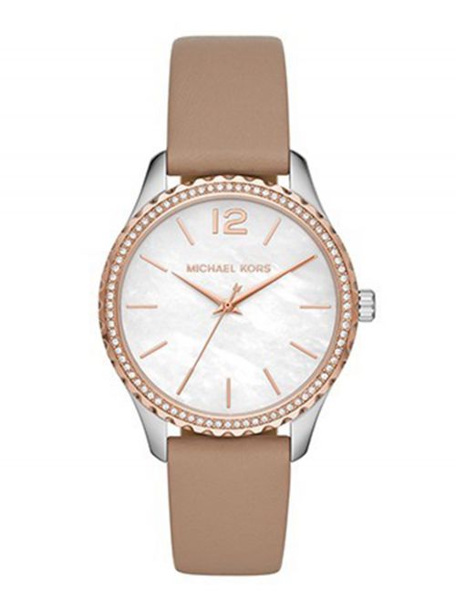 שעון יד MICHAEL KORS לנשים רצועת עור קולקציית LAYTON דגם MK2910