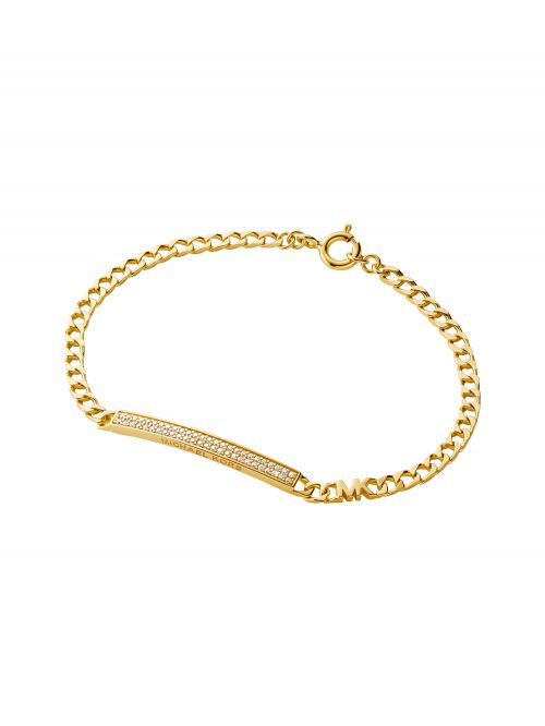 צמיד לאישה MICHAEL KORS עם ציפוי זהב 14 קארט קולקציית PREMIUM דגם MKC1379AN710