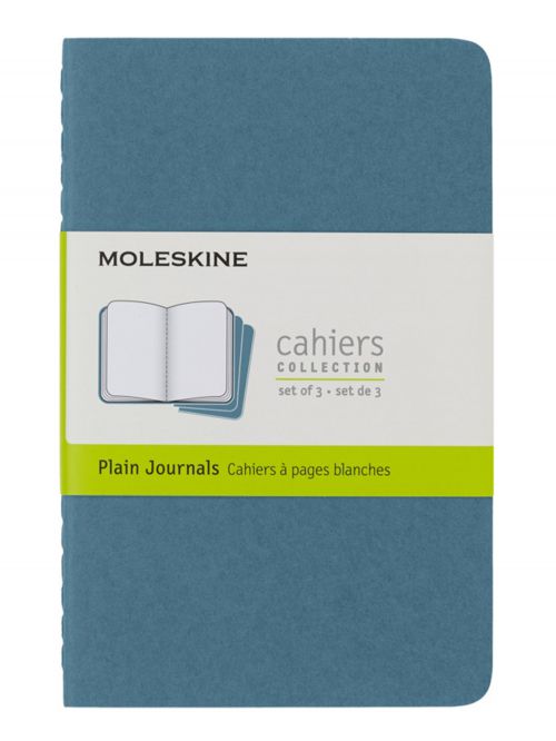 סט שלישיית מחברות כיס חלקות כריכה רכה מבית MOLESKINE קולקציית CLASSIC דגם CH013B44