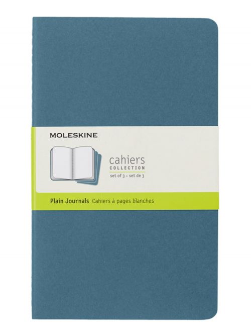 סט 3 מחברות חלקות L כריכה רכה מבית MOLESKIN דגם CH018B44