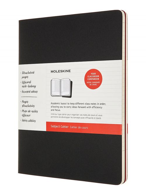 סט 2 מחברות שורה מבית MOLESKINE שחור/אדום דגם - CH4STNB02