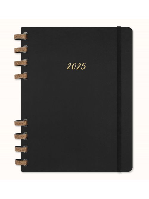 ארגונית תכנון חודשי ספירלה XL עם כריכה קשה  MOLESKINE דגם DHSPB12MWH4Y25