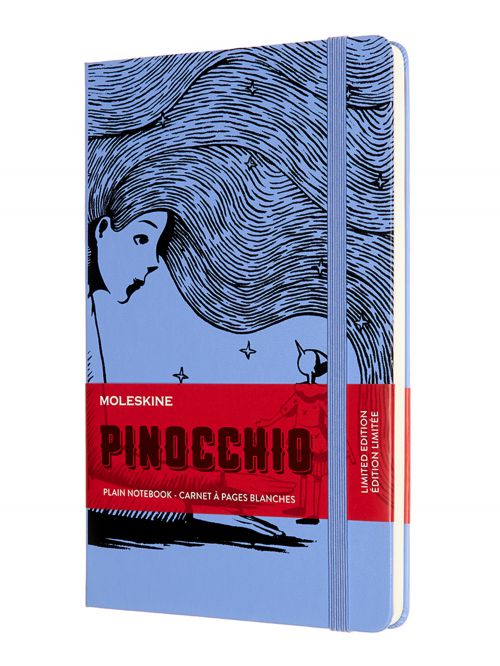 מחברת חלקה כריכה קשה מבית MOLESKINE קולקציית PINOCCHIO 2020 limited edition דגם LEPIQP062C