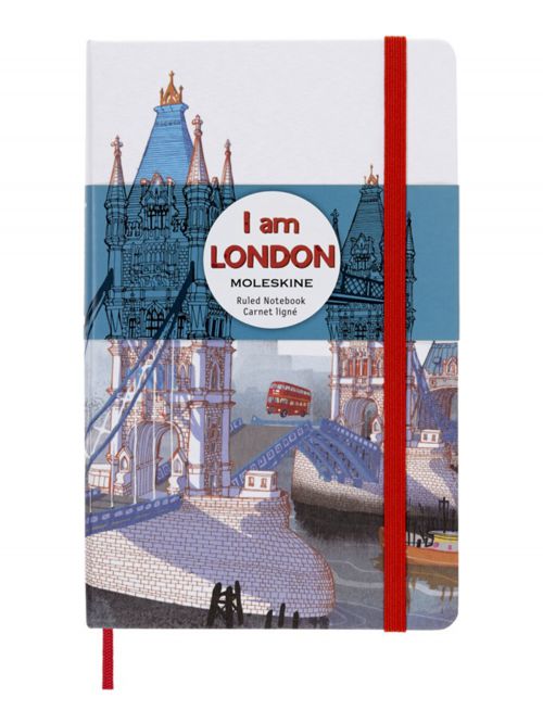 מחברת שורה כריכה קשה מבית MOLESKINE קולקציית I AM LONDON דגם LEQP060IAMLO