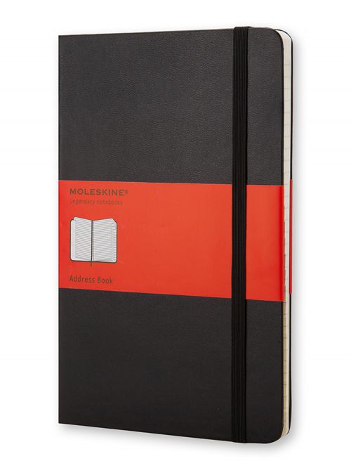 פנקס כתובות כריכה קשה מבית MOLESKINE דגם QP064