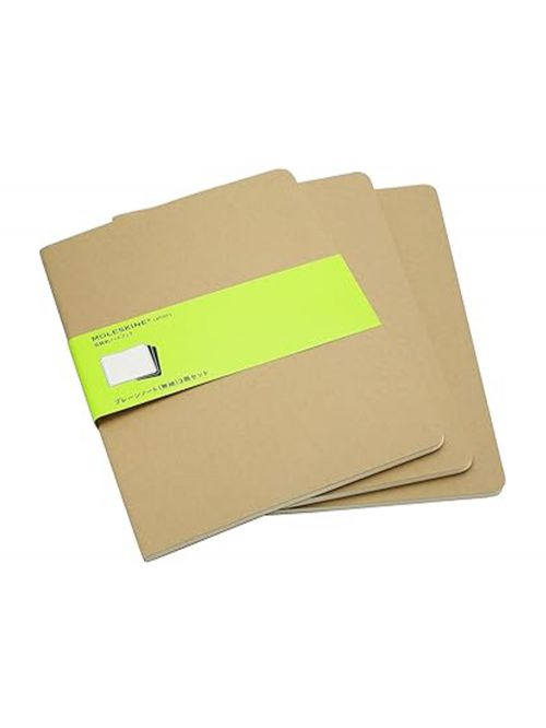 סט 3 מחברות XL חלקות כריכה רכה מבית MOLESKINE דגם QP423