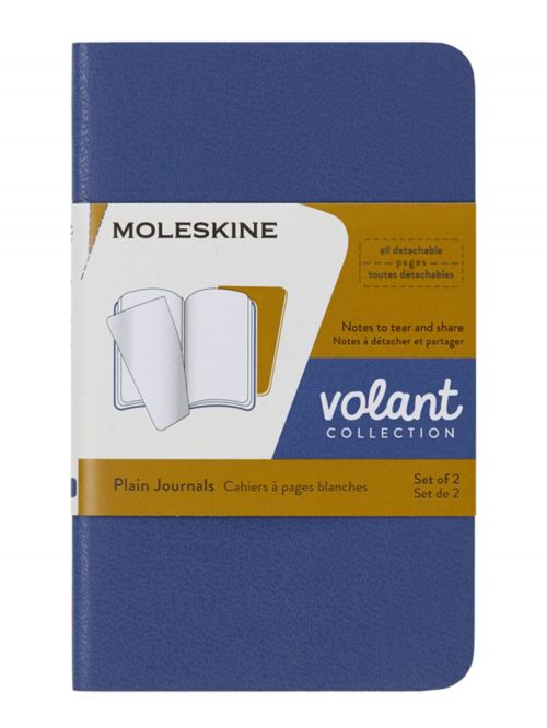 סט 2 מחברות כיס חלקות כריכה רכה מבית MOLESKINE דגם QP703B41M17
