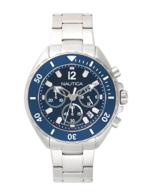 שעון יד NAUTICA לגבר עם רצועת מתכת דגם NAPNWP009
