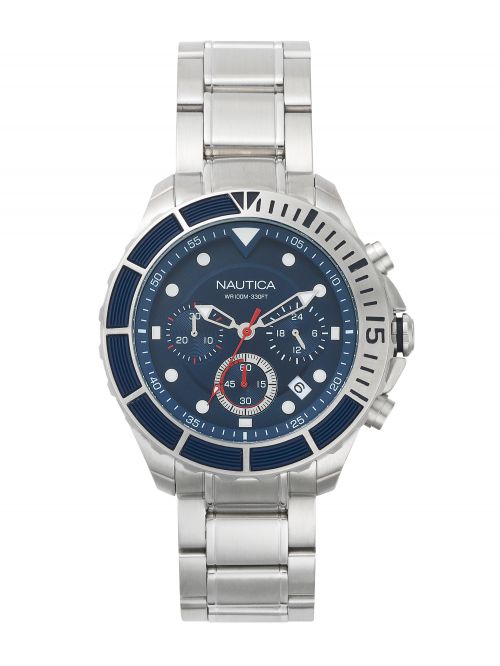 שעון יד NAUTICA לגבר עם רצועת מתכת דגם NAPPTR004