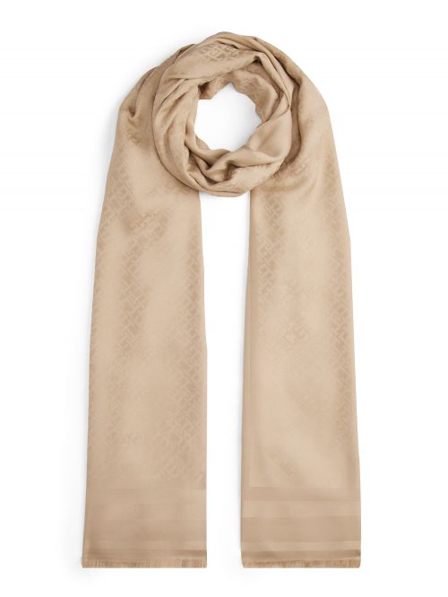 TH MONOGRAM SCARF