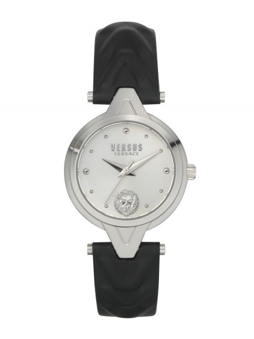 שעון יד  VERSUS VERSACE עם רצועת עור שחורה דגם VSPVN0120
