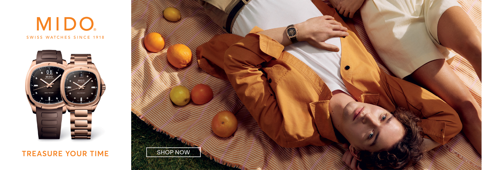 MIDO SWISS WATCHES SINCE 1918 TREASURE YOUR TIME SHOP NOW