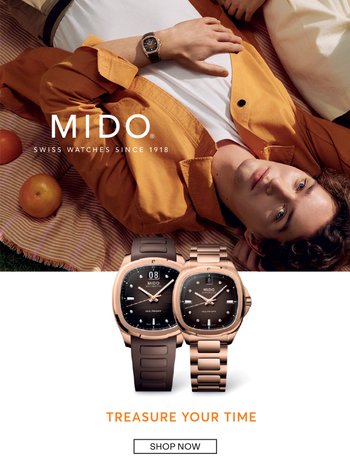MIDO SWISS WATCHES SINCE 1918 TREASURE YOUR TIME SHOP NOW