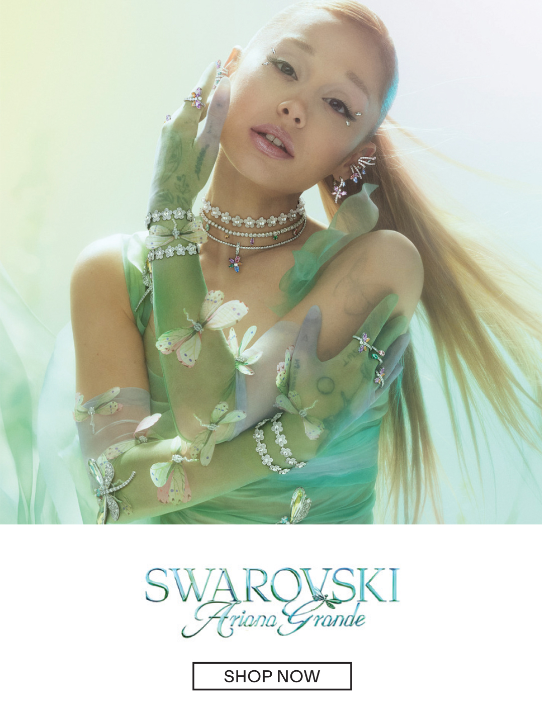 SWAROVSKI, ARIANA GRANDE IN SWAROVSKI MILLENIA, SHOP NOW